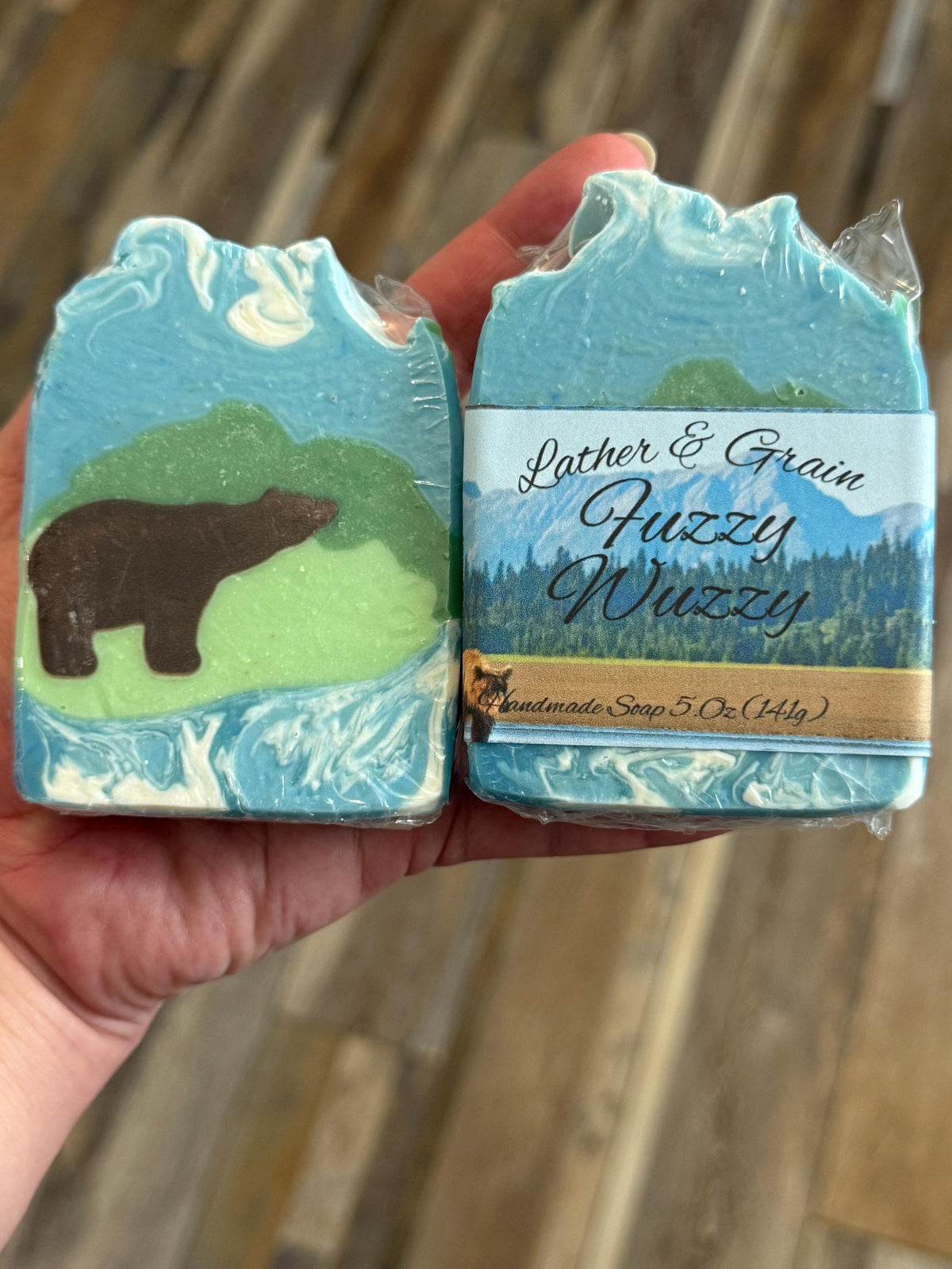Fuzzy Wuzzy~ Brown Bear Themed Soap, Scented Forest Fresh