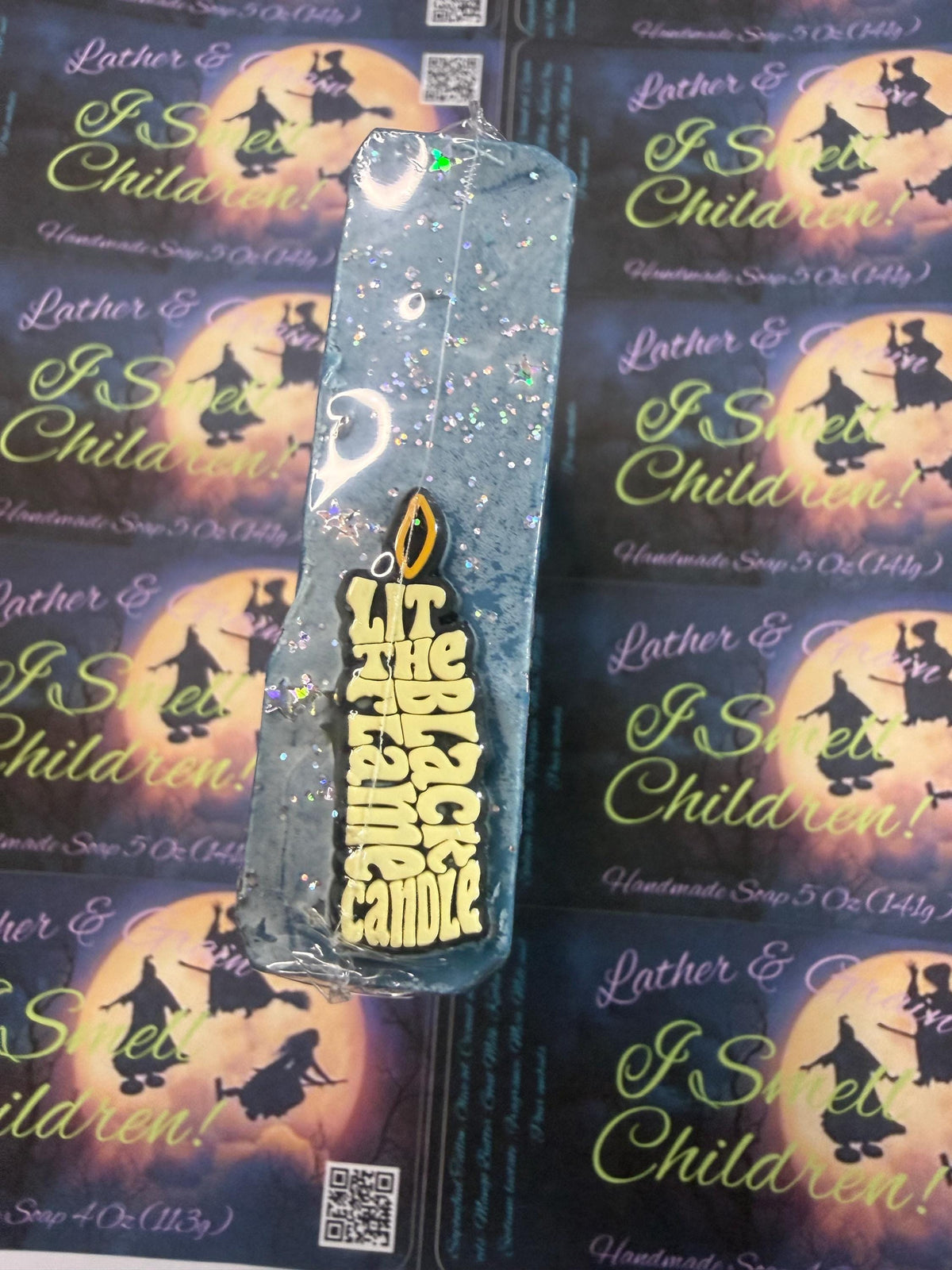 I Smell Children! Halloween Witch Sisters Themed Soap. Scented in Bobbing for Apples with Silicone Charm on Top