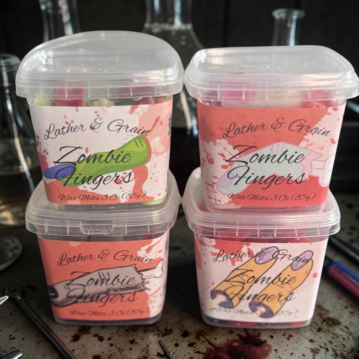 Bloody Zombie Fingers: Horror Shape Tarts- Long Lasting Summerween Scents
