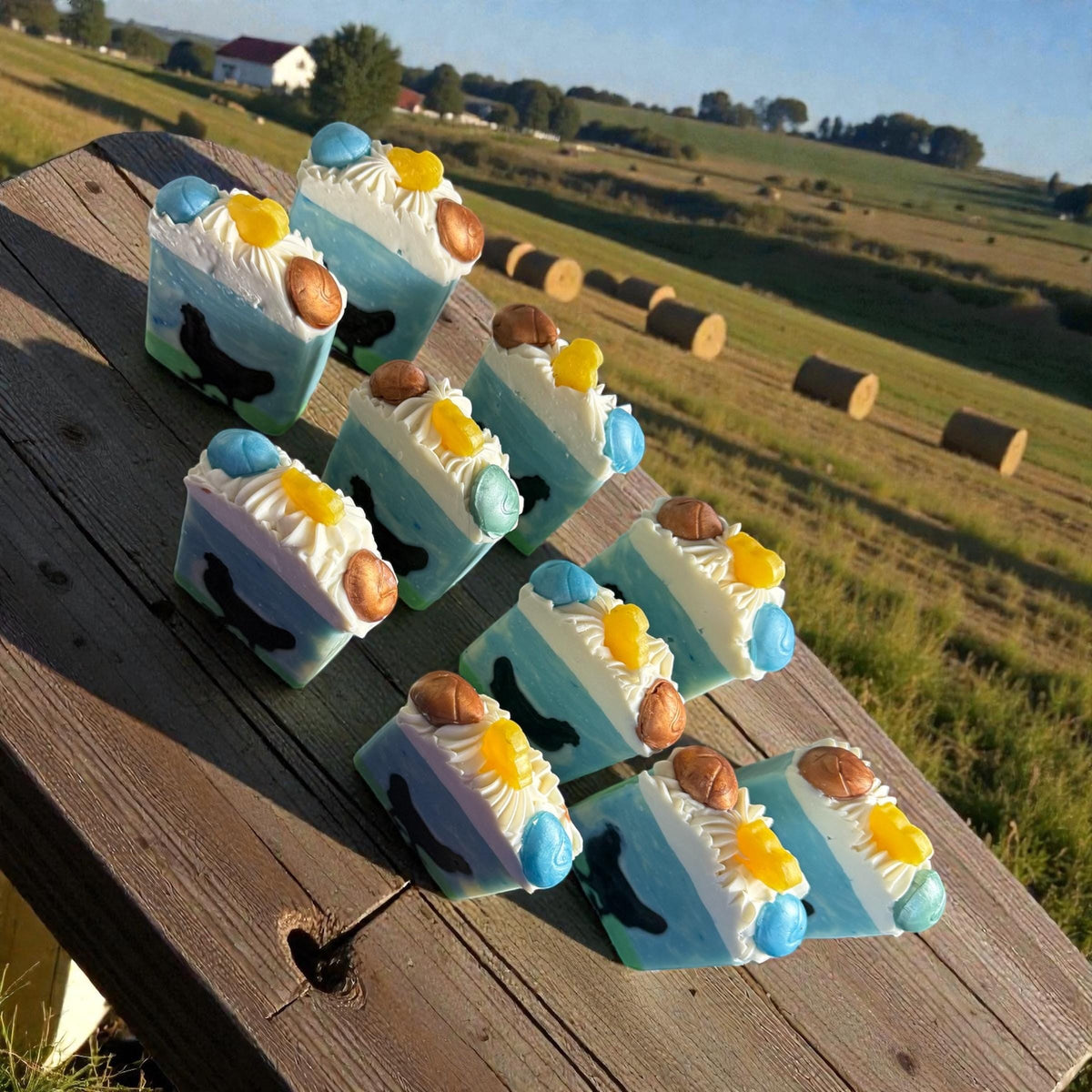 Crazy Chicken Lady Bar Soap Made with Tallow and Buttermilk Scented in Pearl and Petrichor
