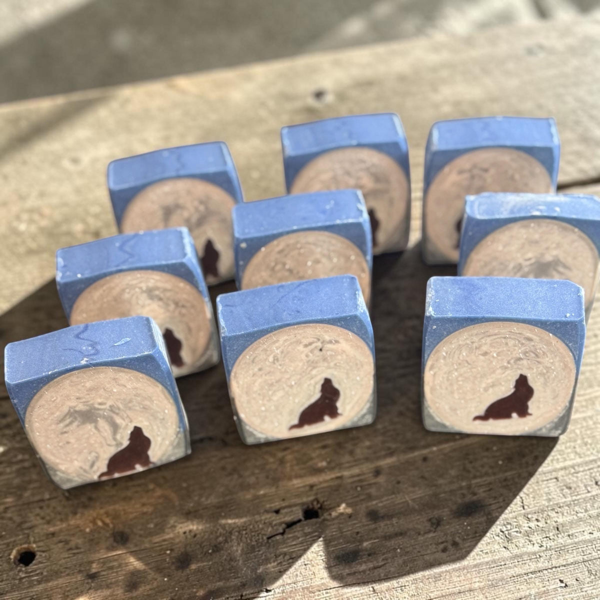 Full Moon Rising Bar Soap- Wolf Themed Scented in Werewolf or Autumn Nights, Made with Tallow and Goat Milk