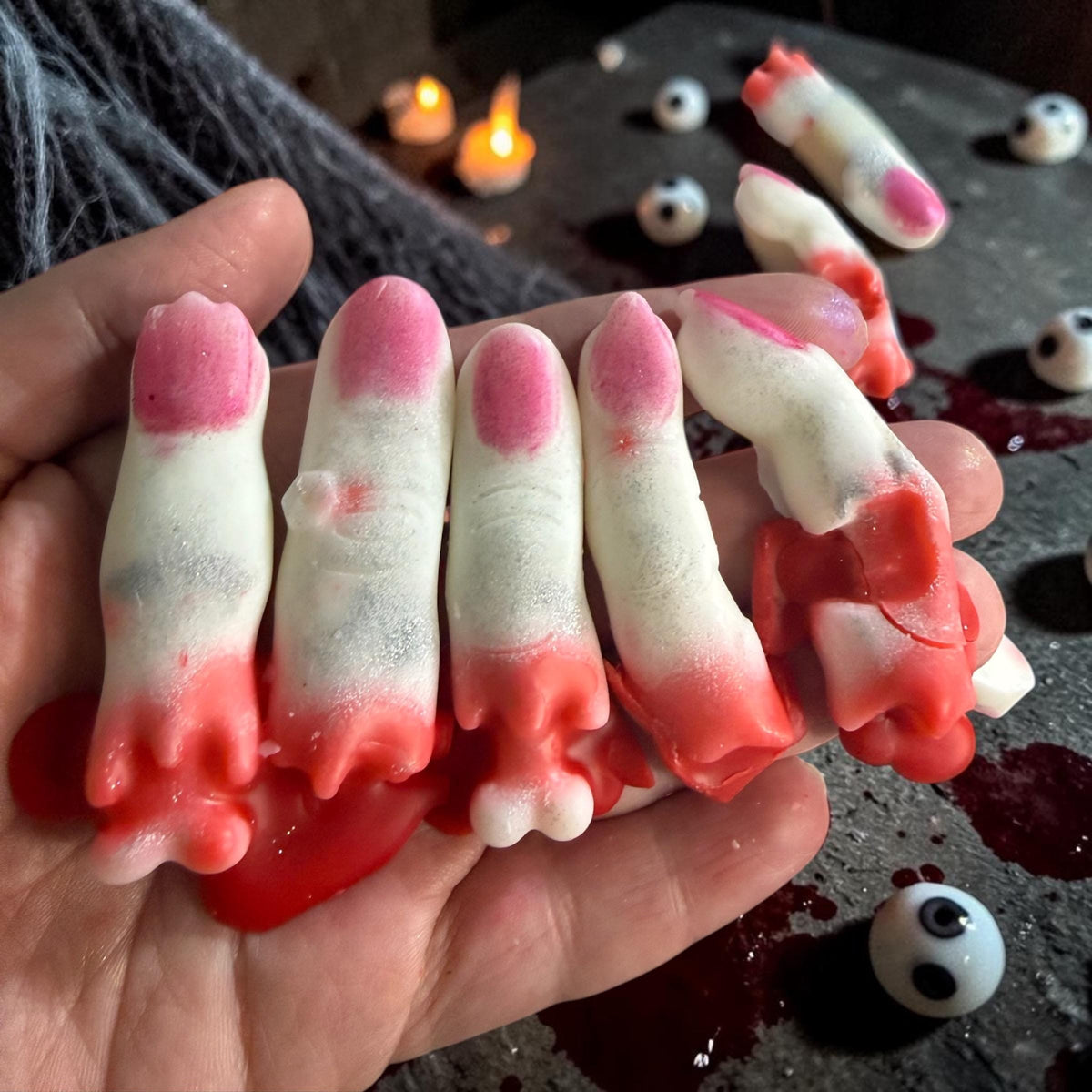 Bloody Zombie Fingers: Horror Shape Tarts- Long Lasting Summerween Scents