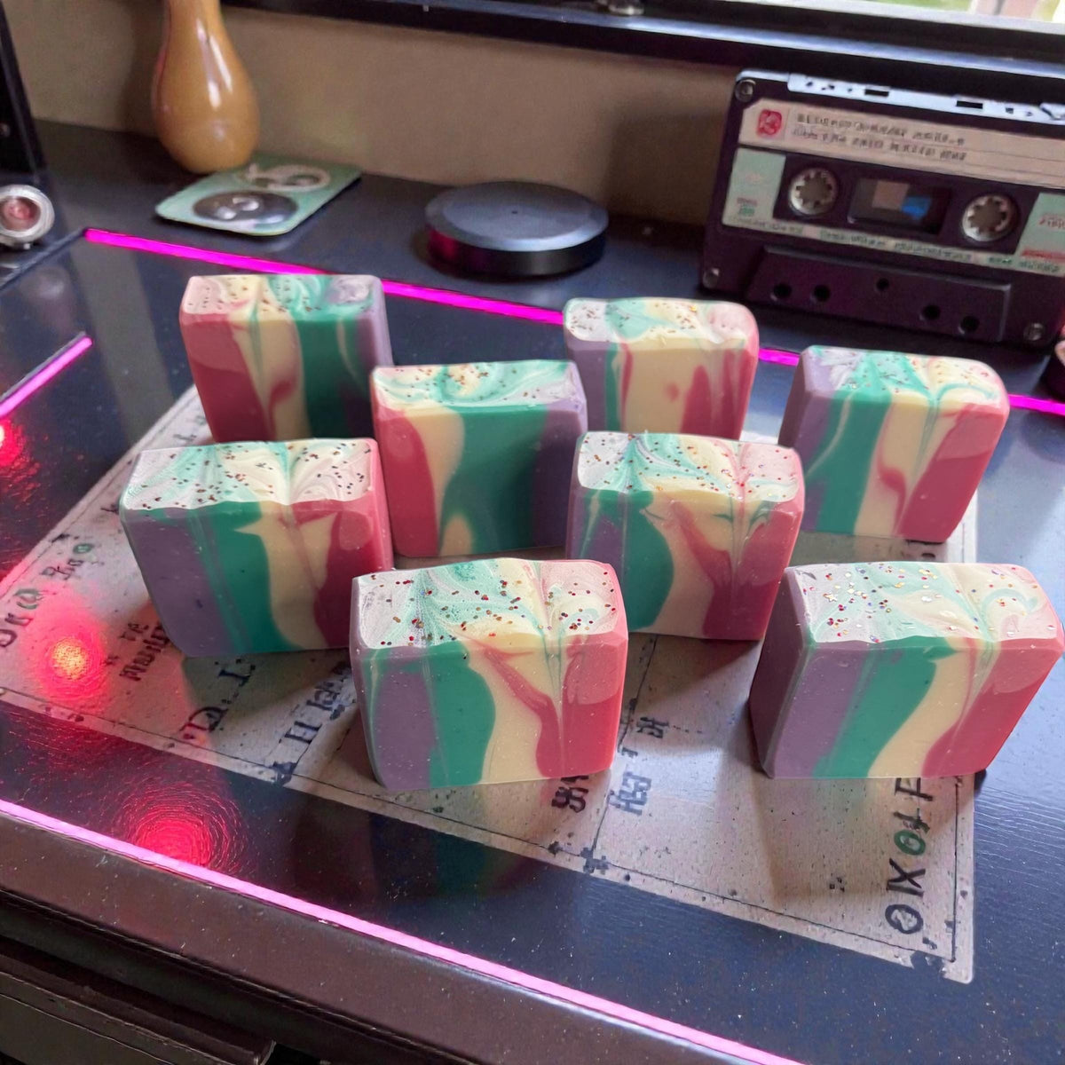 Like, Totally Clean! 80s Throwback Soap, BlackBerry Sugar Scented with Buttermilk