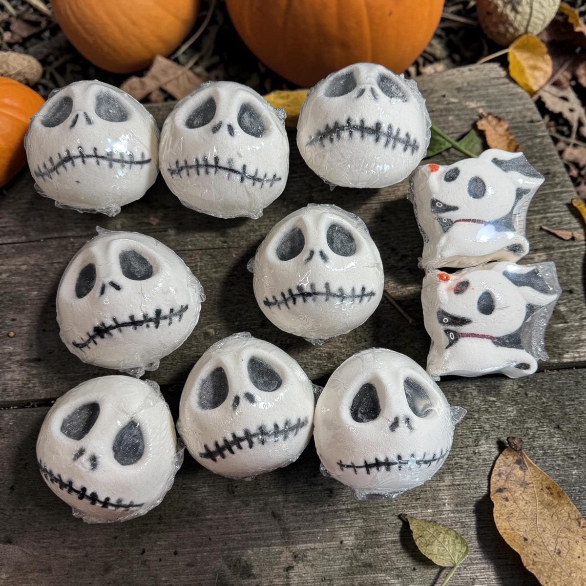 Halloween Bath Bomb made with Creamy Buttermilk,  Themed Summerween Scents- Jack or Zero