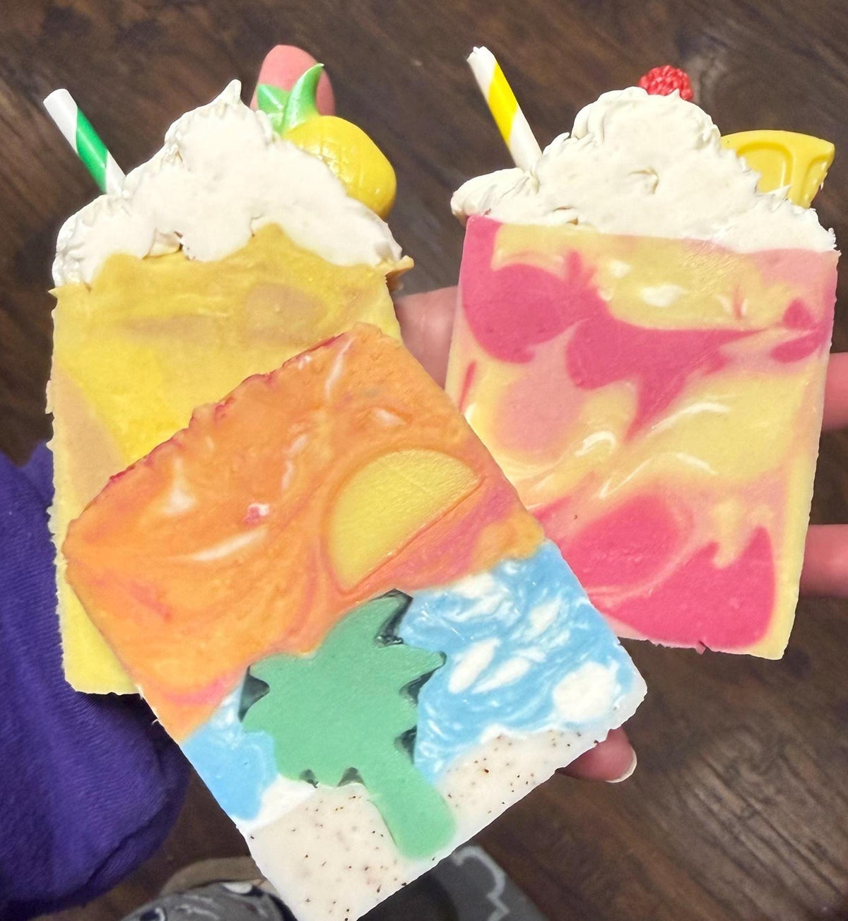 Pineapple Dole Whip Soap made with Tallow and Goat Milk -Handmade- Small Batch- Cold Process