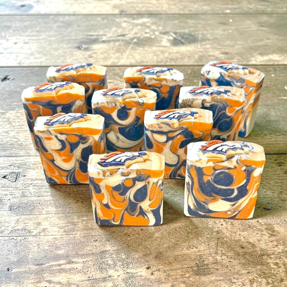 Mile High Fan Football Soap – Scented in Rain Barrel ~ Great Sports Fan Gift! Handmade Tallow and Goat Milk Soap