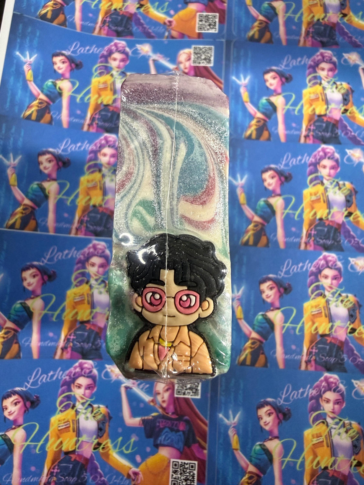 The Huntress Soap. Scented in Watermelon Jolly Rancher with Silicone Charm on Top