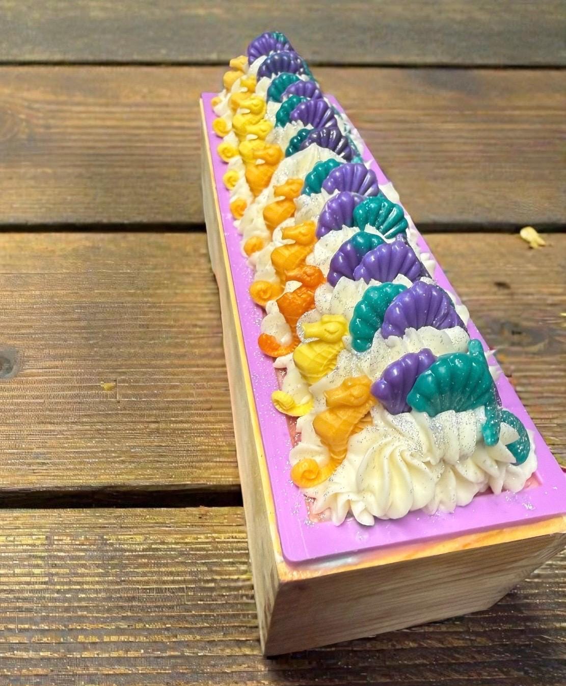 Under the Sea-Mermaid Bar Soap ~ Made with Tallow and Goat Milk -Scented in Volcano Beach