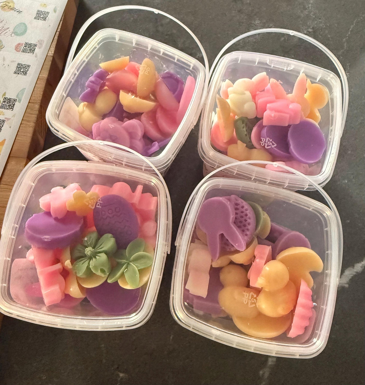 Hoppy Easter Wax Melts: Mixed Shape Tarts- Long Lasting Scents