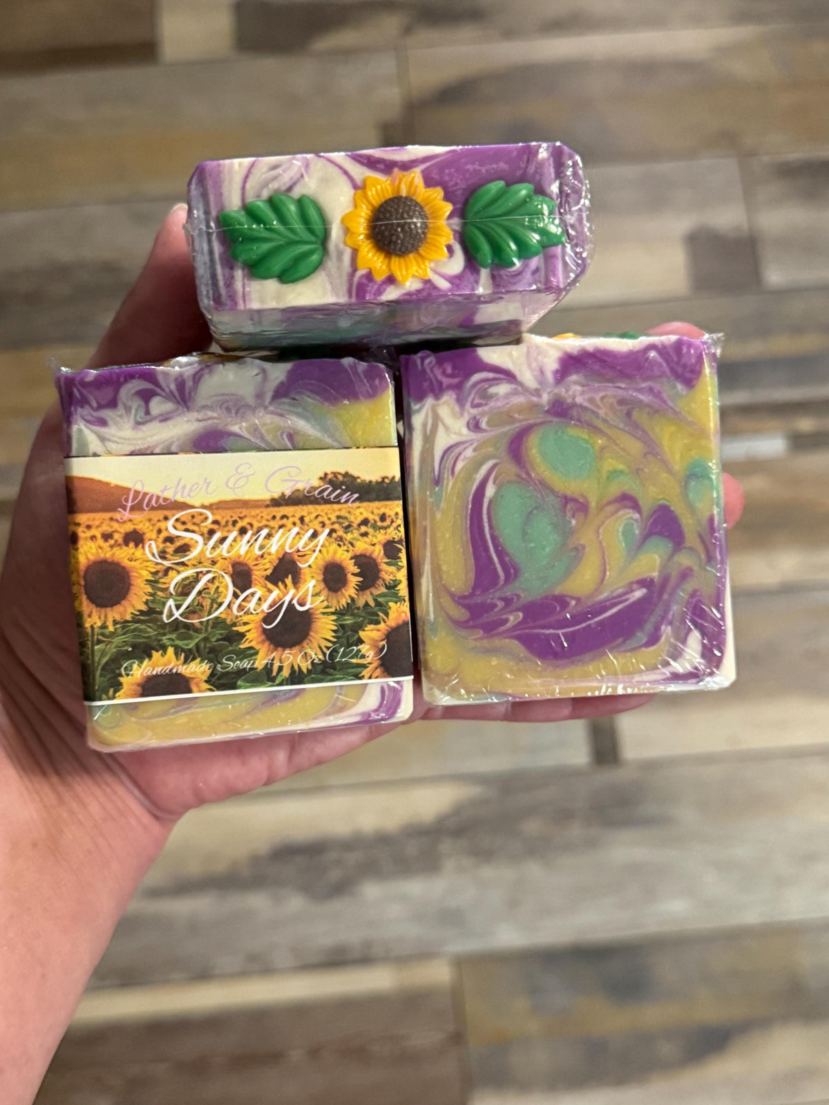 Sunny Days Bar Soap- Scented in Garden Path Made with Tallow and Goat Milk