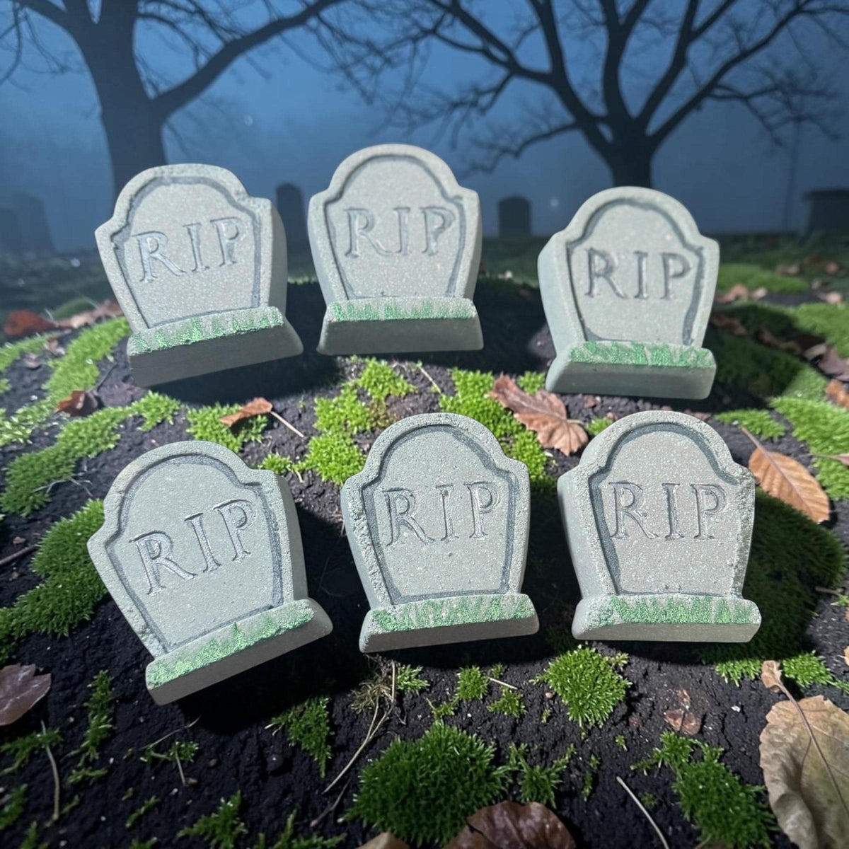 Tombstone Halloween Bath Bomb made with Creamy Buttermilk