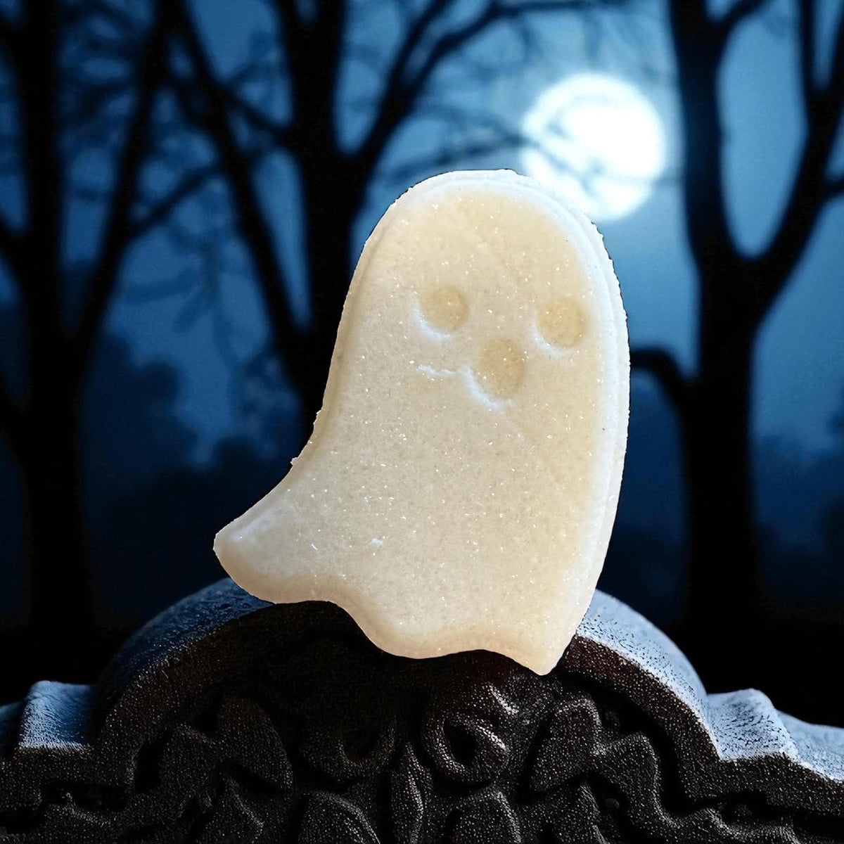 Shimmering Ghost Buttermilk Bath Bombs – Scented in Gummy Bears  and Perect for Halloween-Fall
