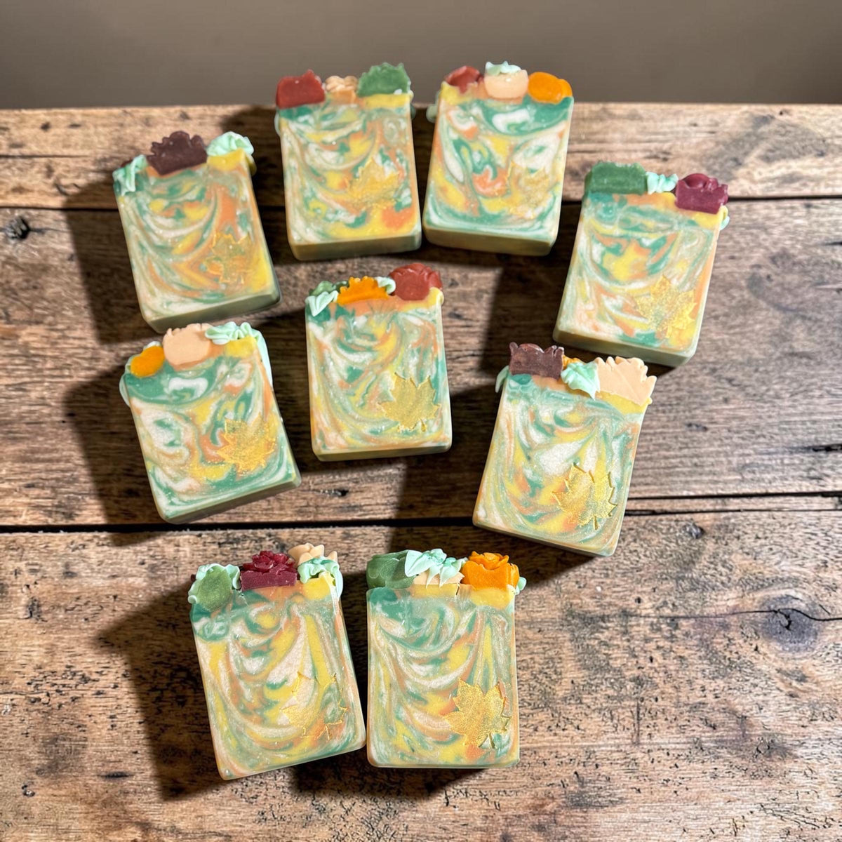 Autumn Blossom Bar Soap- Scented in Dark Elegance or Autumn Moon Made with Tallow and Goat Milk