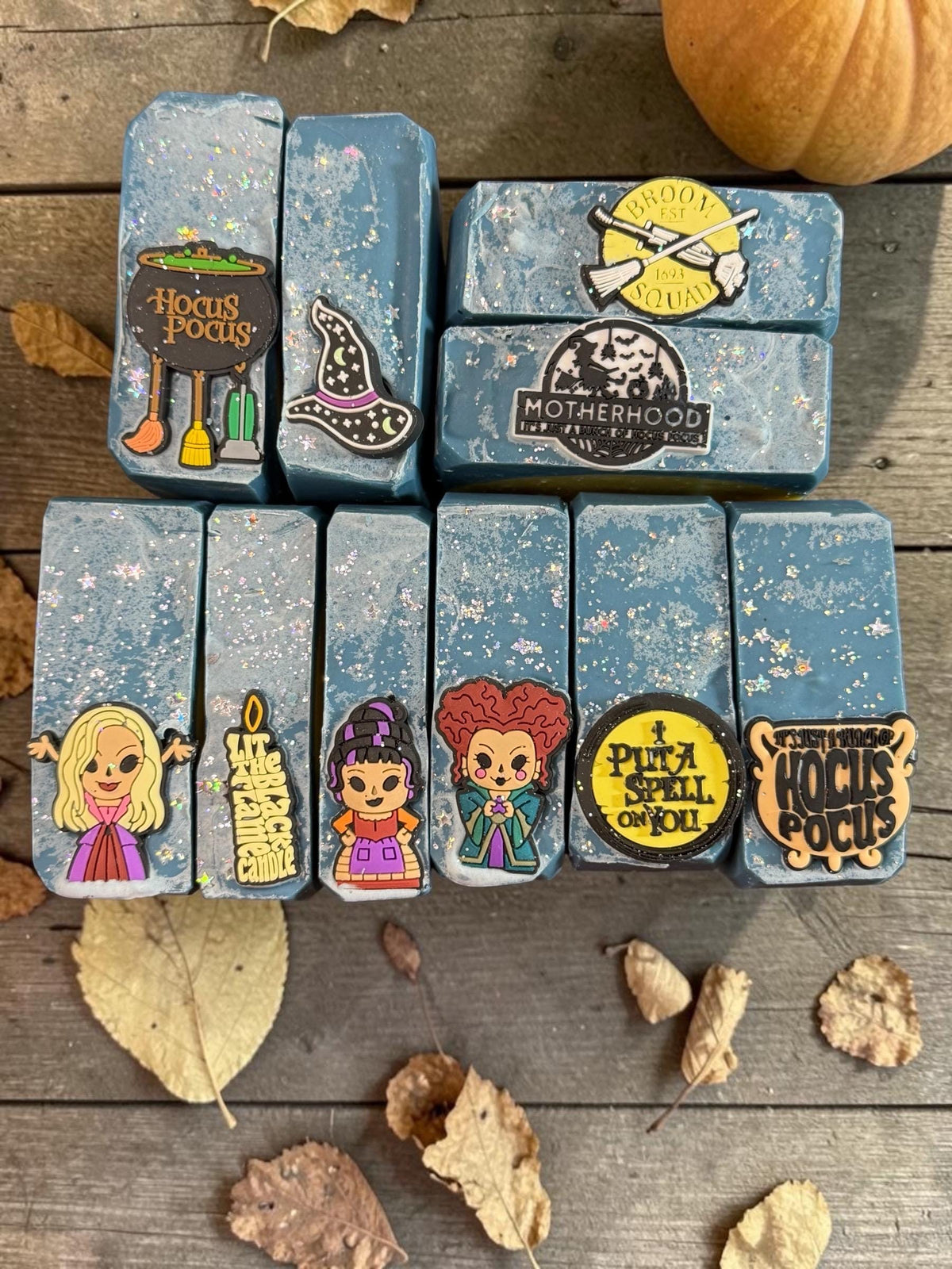 I Smell Children! Halloween Witch Sisters Themed Soap. Scented in Bobbing for Apples with Silicone Charm on Top