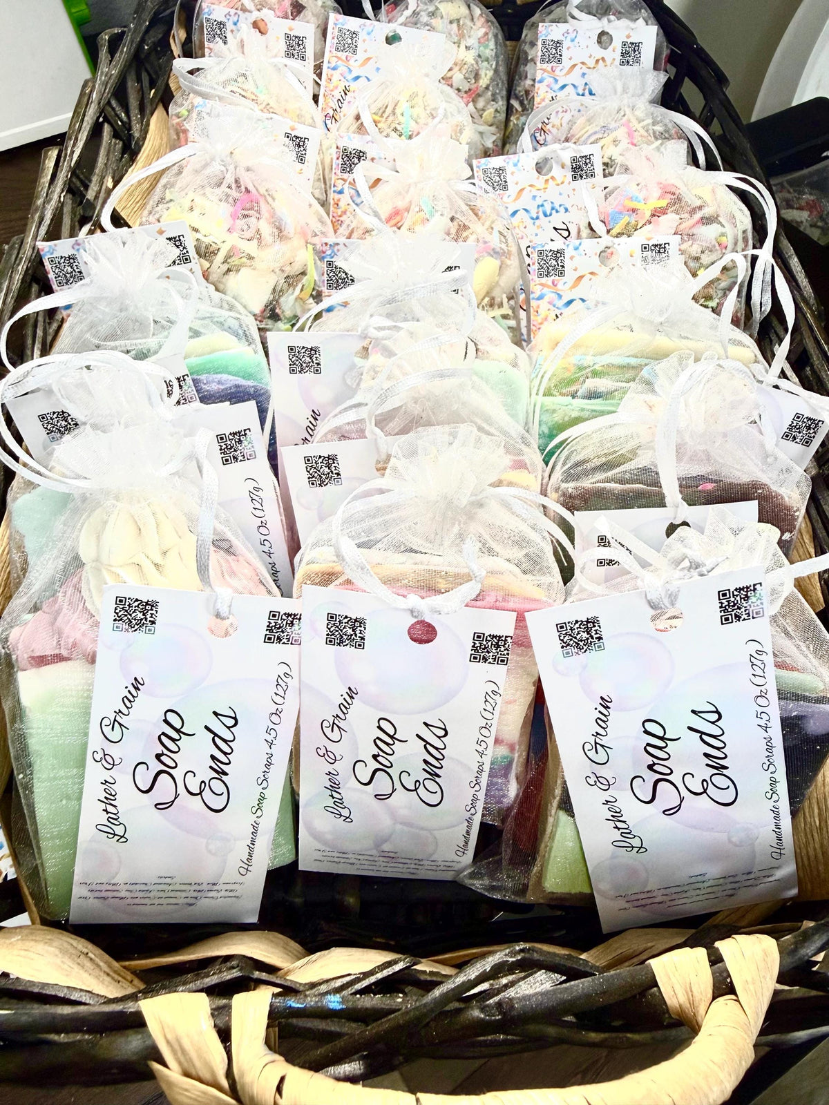 Bags of Soap Ends and Piece Samples  ~Most Made with Tallow, Buttermilk, Goat Milk.