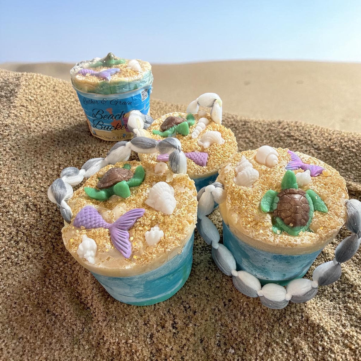 Beach Bucket Soap On A Rope – Scented in Beachy Waves ~ Super Cute Summer Soap