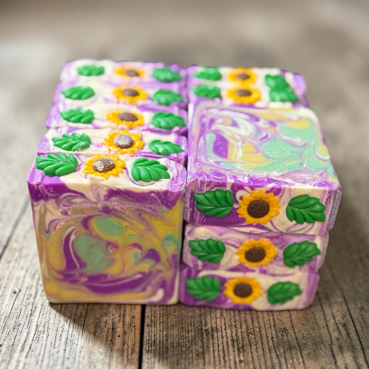 Sunny Days Bar Soap- Scented in Garden Path Made with Tallow and Goat Milk