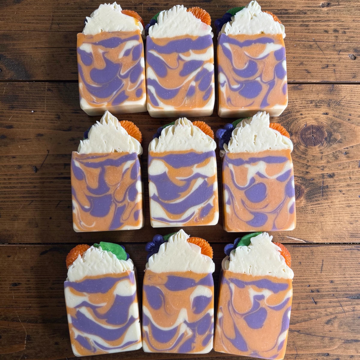Clementine Lavender Soap – Tallow, Goat Milk, Cold Process Bar
