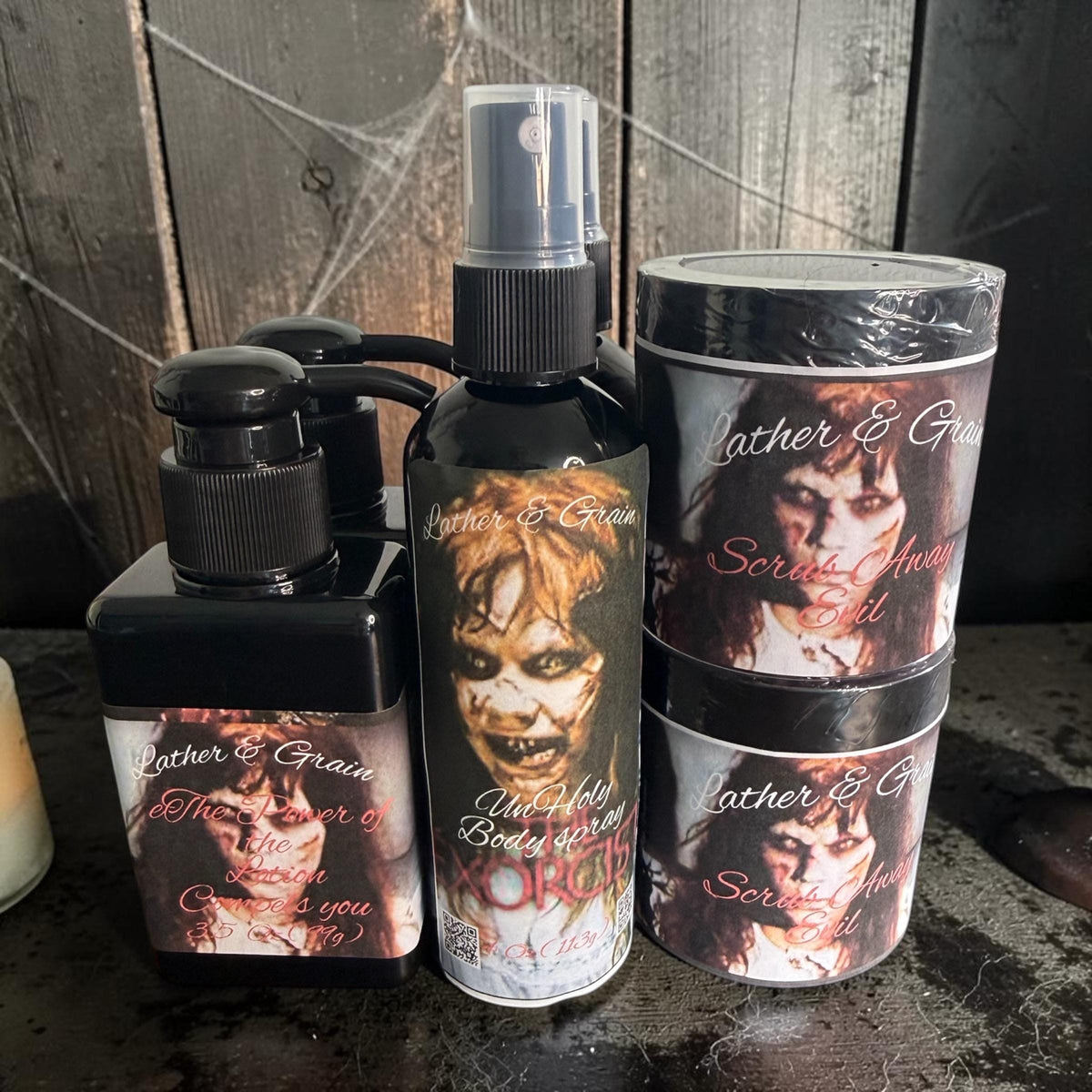 Horror Themed Thick Body Lotion- Many Scary Serial Killer Movie Characters-