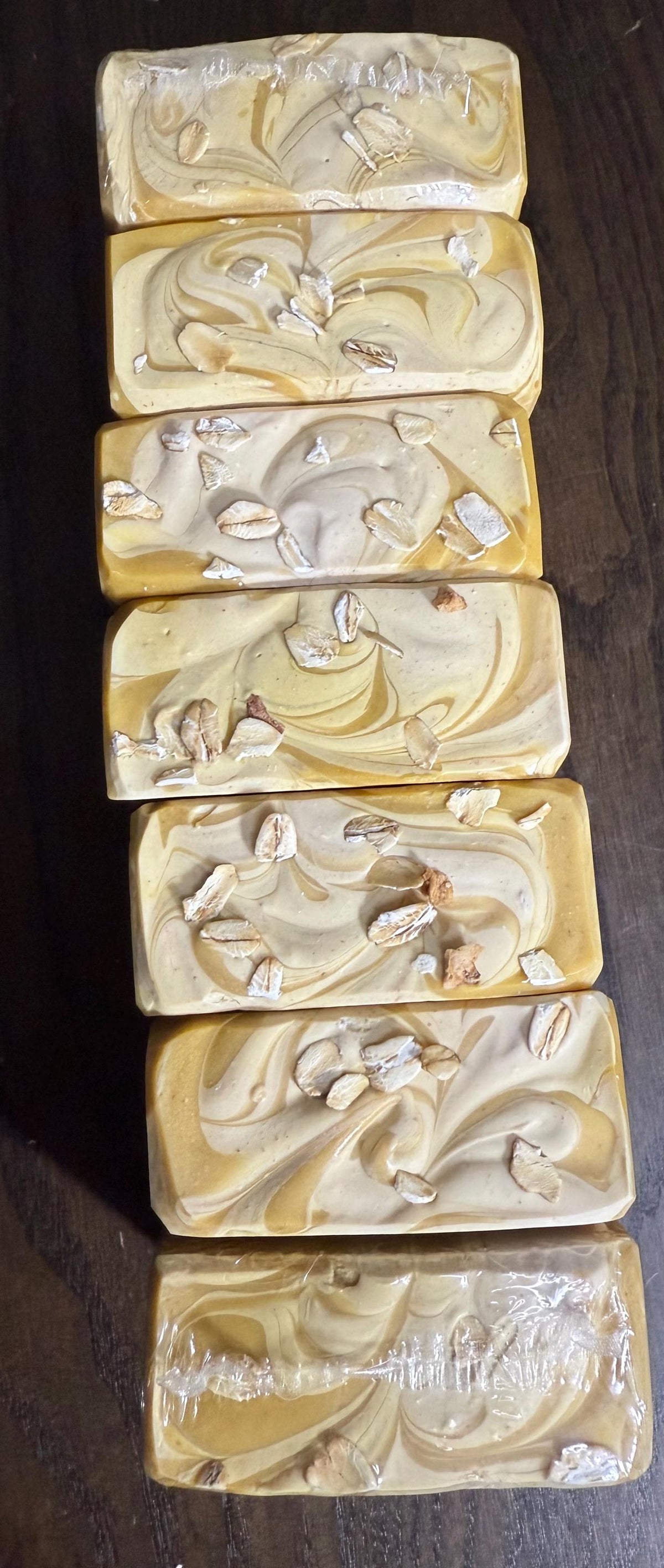 Banana Oatmeal Goat Milk Soap- Lightly Scented