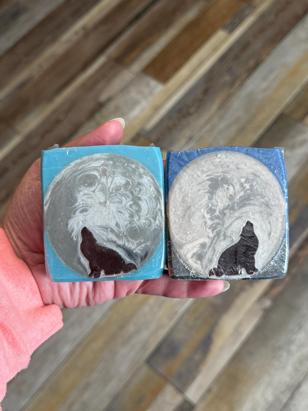 Full Moon Rising Bar Soap- Wolf Themed Scented in Werewolf or Autumn Nights, Made with Tallow and Goat Milk