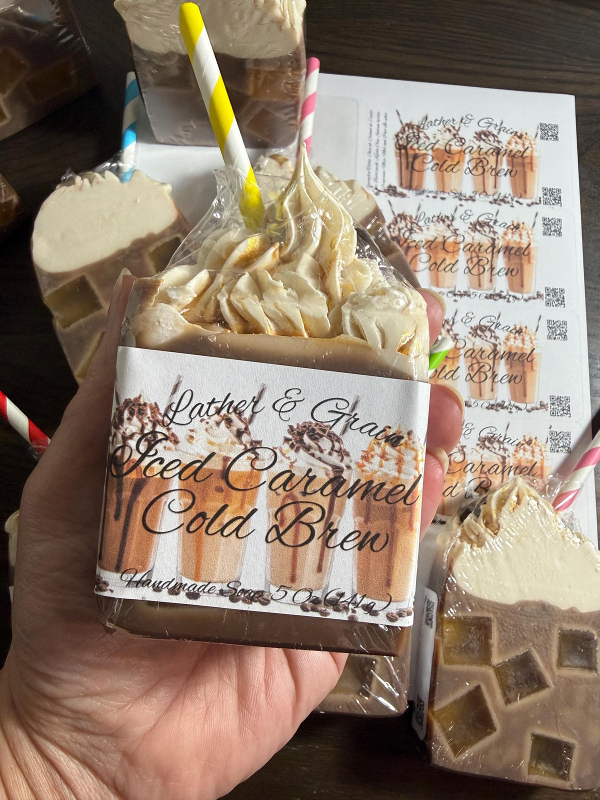 Iced Caramel Cold Brew Coffee Soap: Cold Process-Small Batch