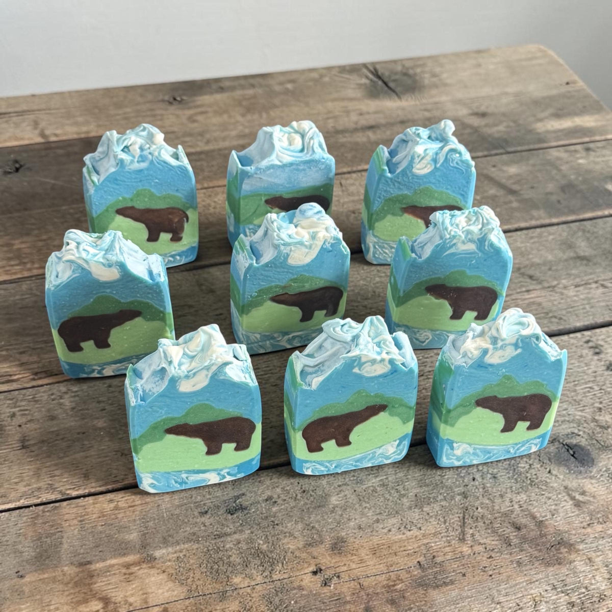Fuzzy Wuzzy~ Brown Bear Themed Soap, Scented Forest Fresh