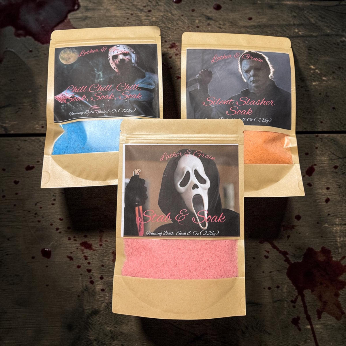 Spooky Slasher Salt Soaks - Buttermilk Foaming Milk Bath with - 9 Screamin Scary Scents