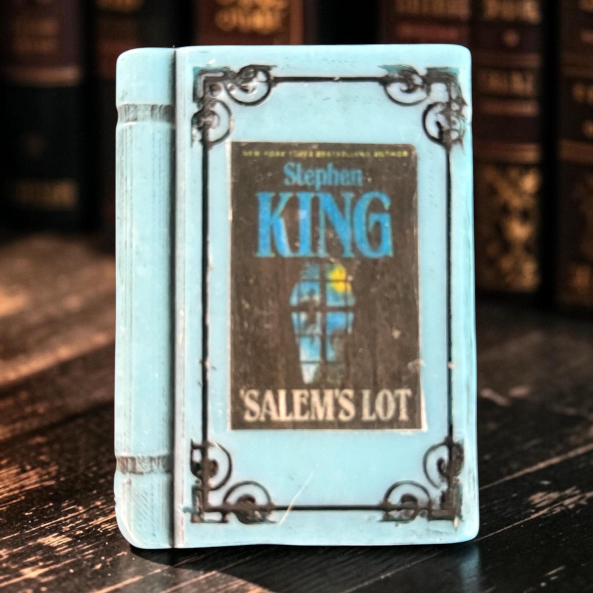 Classic Horror Book Shaped Soap. Scented in Library or Evening Stroll. Made with Tallow and Goat Milk