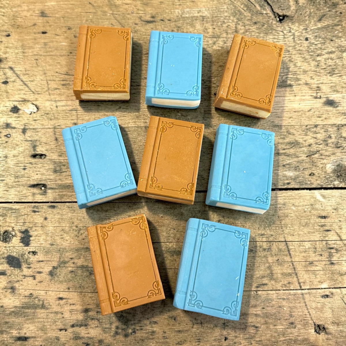 Storybook Suds Book Shaped Soap. Scented in Library or Evening Stroll. Made with Tallow and Goat Milk