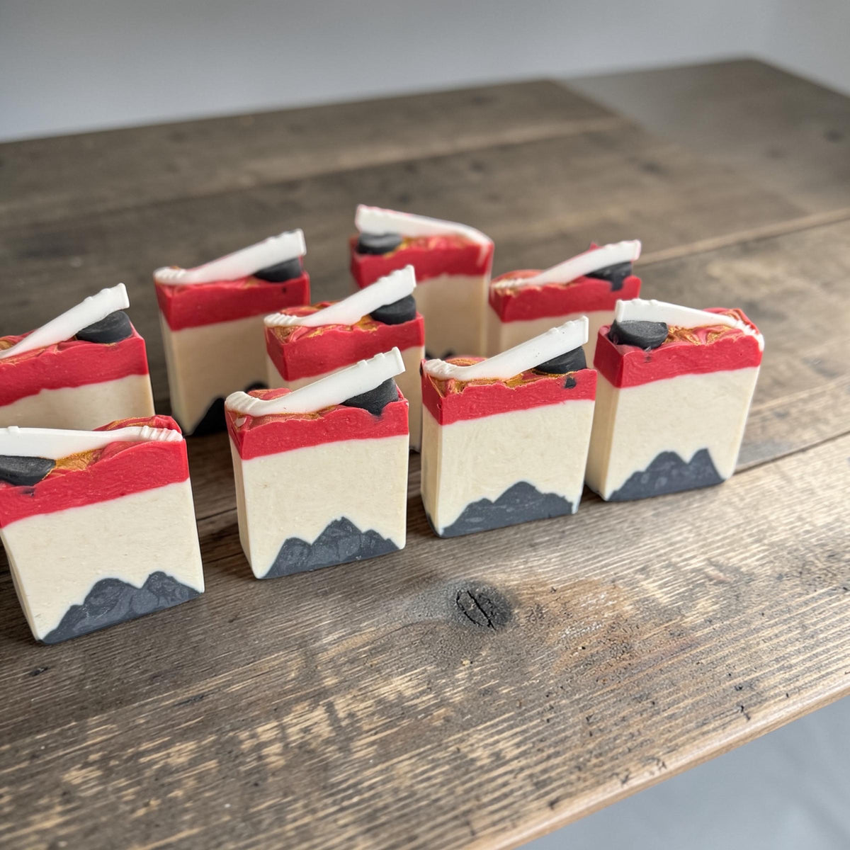 Unique Ice Hockey Soap - Top Shelf Suds~ Made with Tallow and Goat Milk - Portland Team Inspired Scented with Frozen Lakes