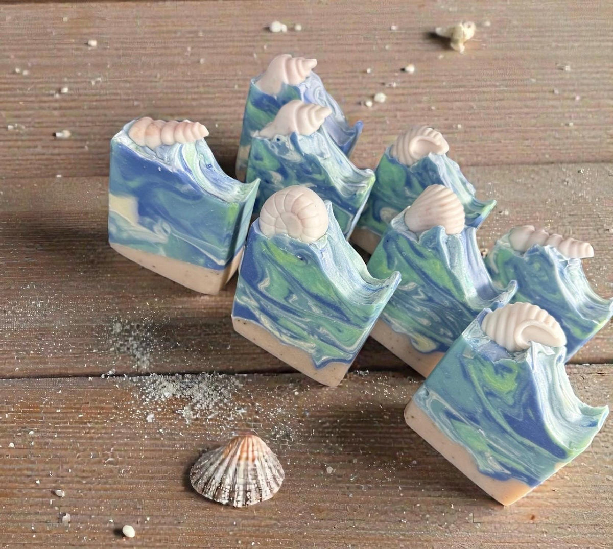 Pelican Shores Beach Bar Soap Scented in Ocean Breeze and Driftwood Or Coral Reef
