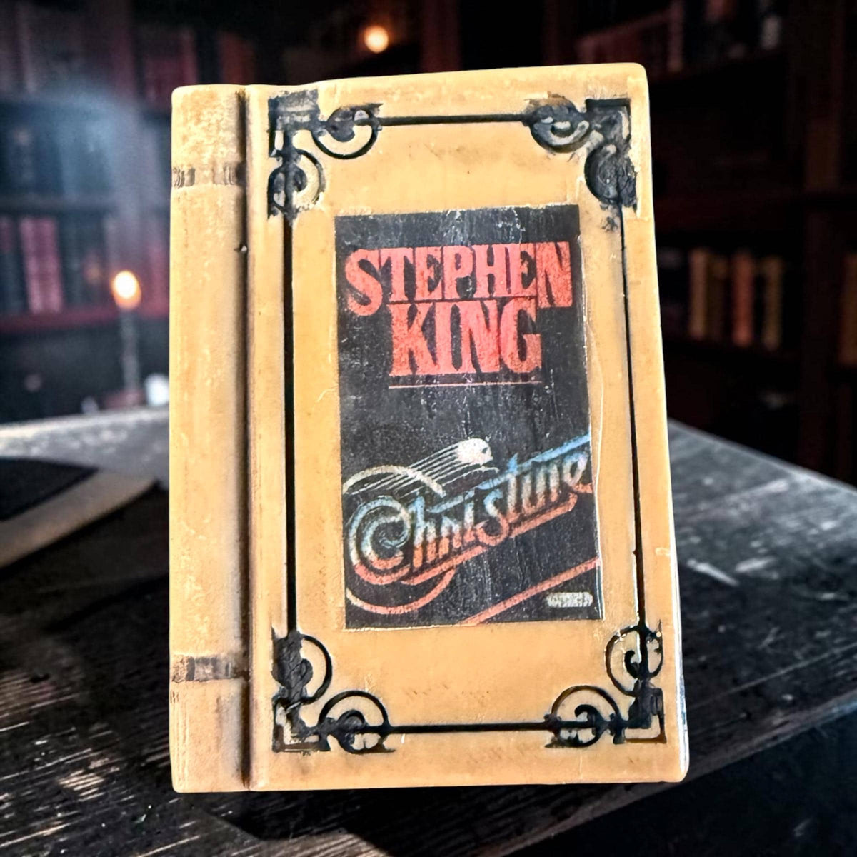 Classic Horror Book Shaped Soap. Scented in Library or Evening Stroll. Made with Tallow and Goat Milk