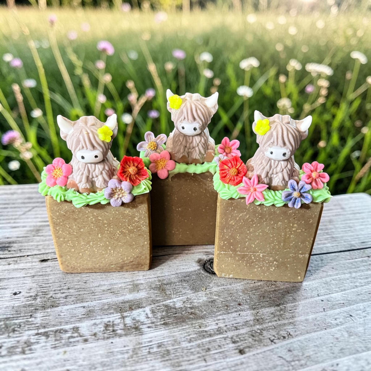 Hogwash and Bubbles- Cute Muddy Piggy Themed Scented in Warm Cinnamon Bun- Made with Tallow and Goat Milk