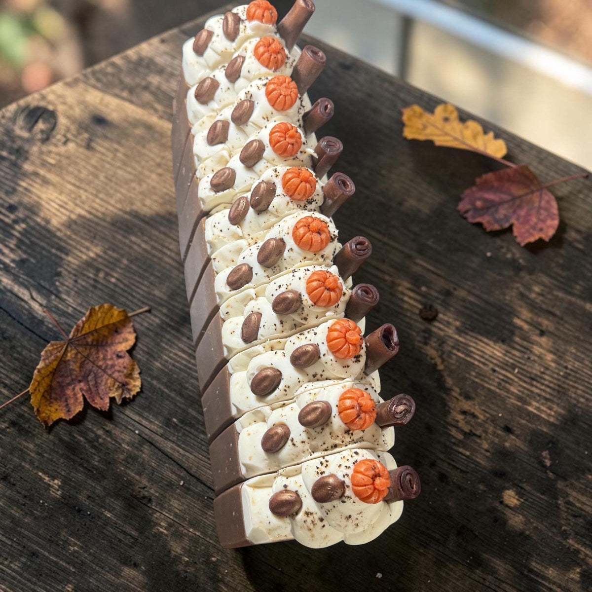 Spiced Pumpkin Latte Bar Soap , Made with Tallow and Goat Milk