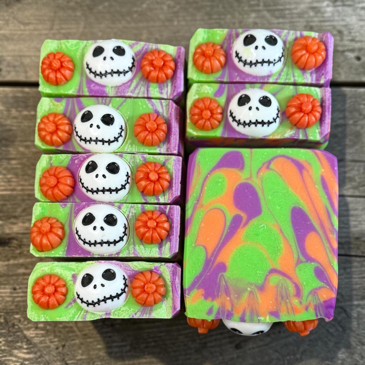 Magic in The Air- Halloween Themed Soap. Scented in Bone Daddy with Resin Charm on Top