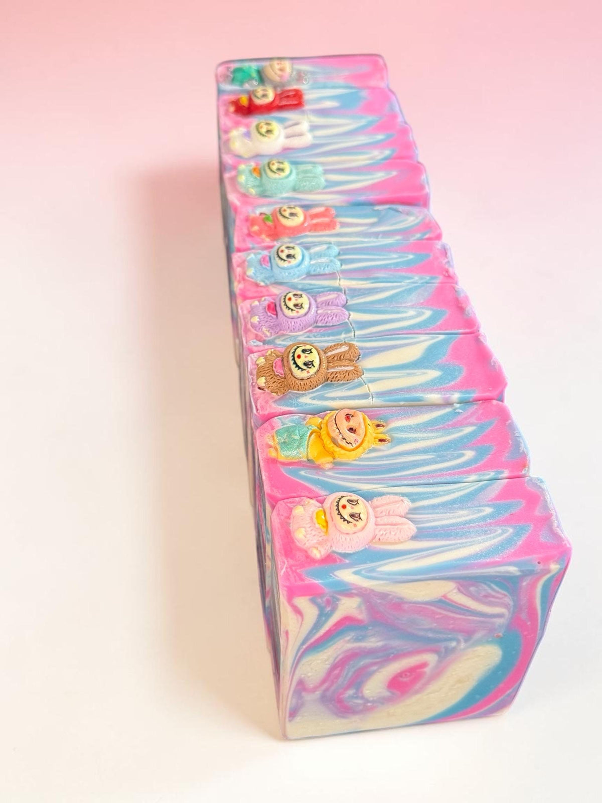 Little Monster Bar Soap. Made with Tallow and Goat Milk. Scented in Cotton Candy