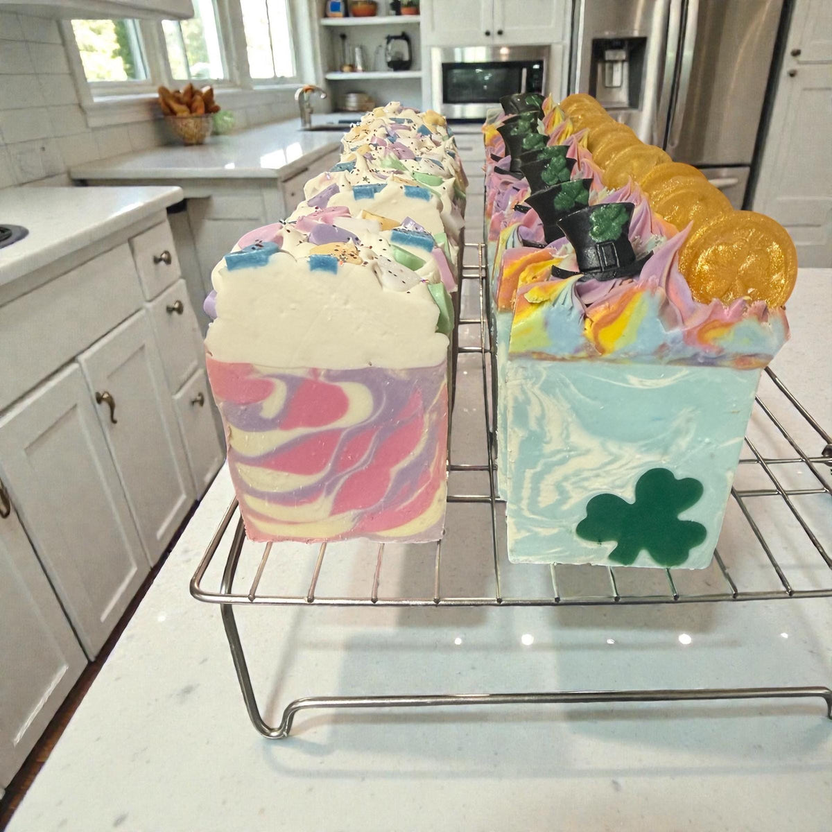 Luck of the Irish Soap Scented in Clover and Aloe. St Patrick’s Day Themed