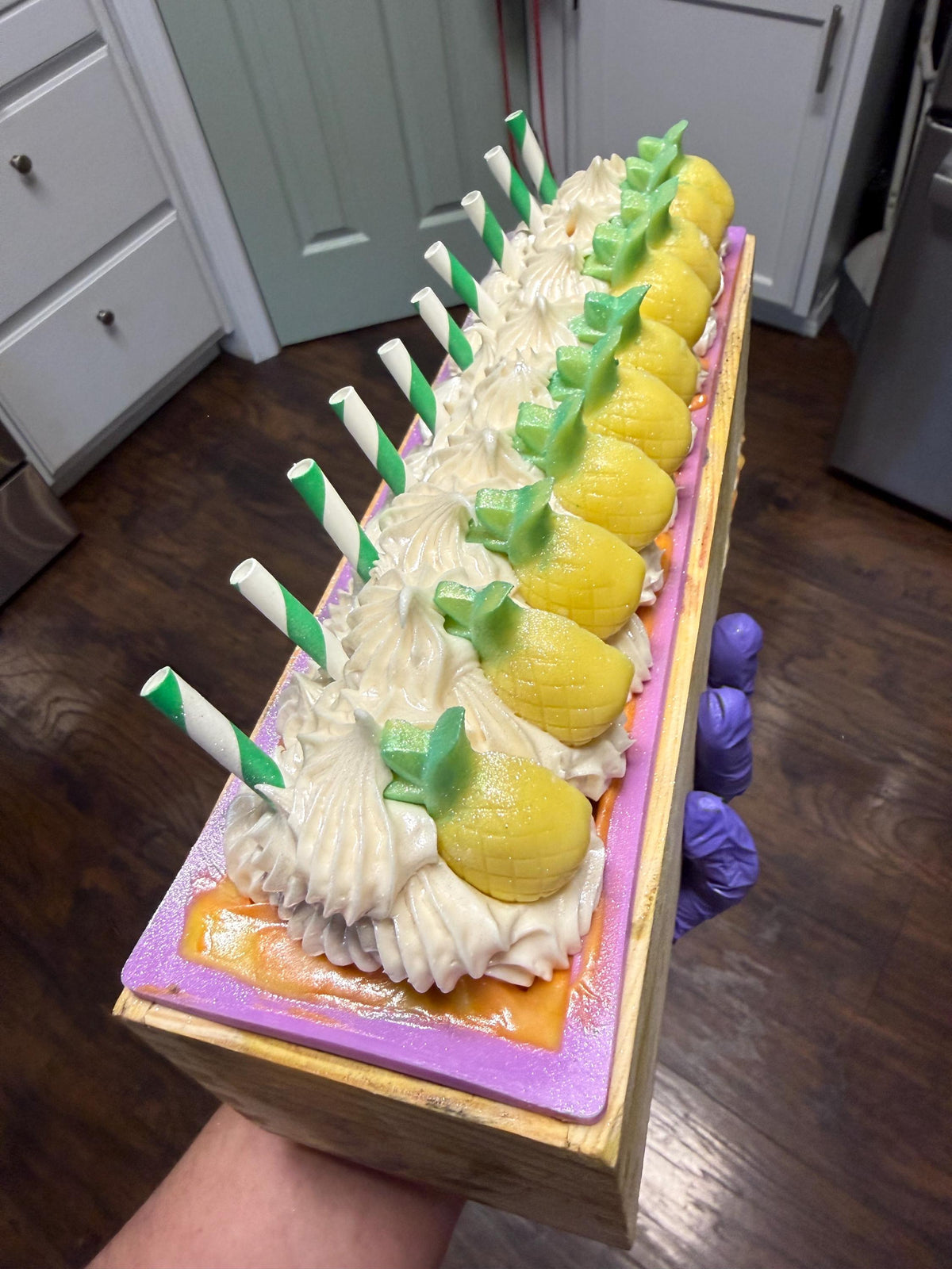 Pineapple Dole Whip Soap made with Tallow and Goat Milk -Handmade- Small Batch- Cold Process