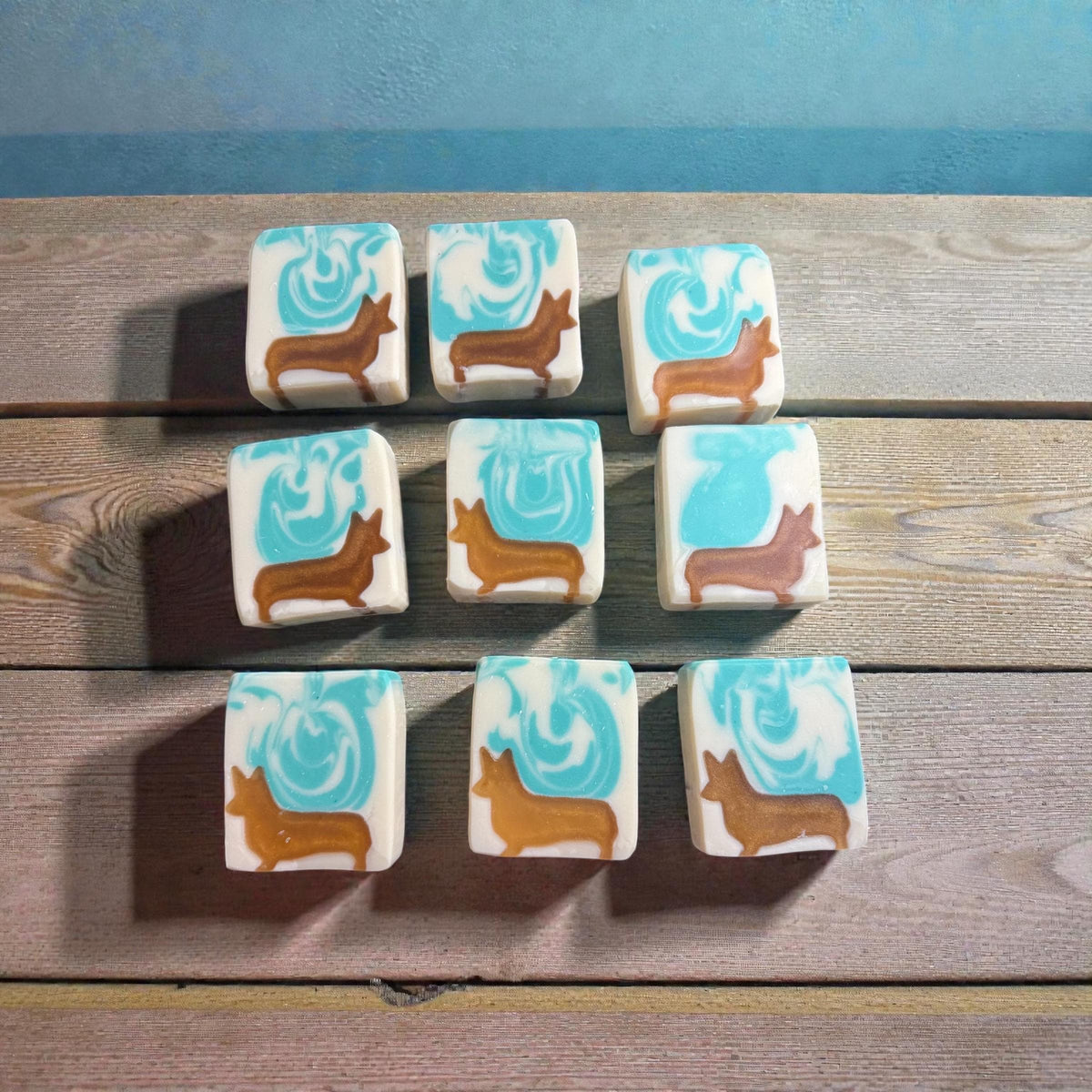 Fluffy Butt Corgi Soap Made with Tallow: Light Citrus Scent