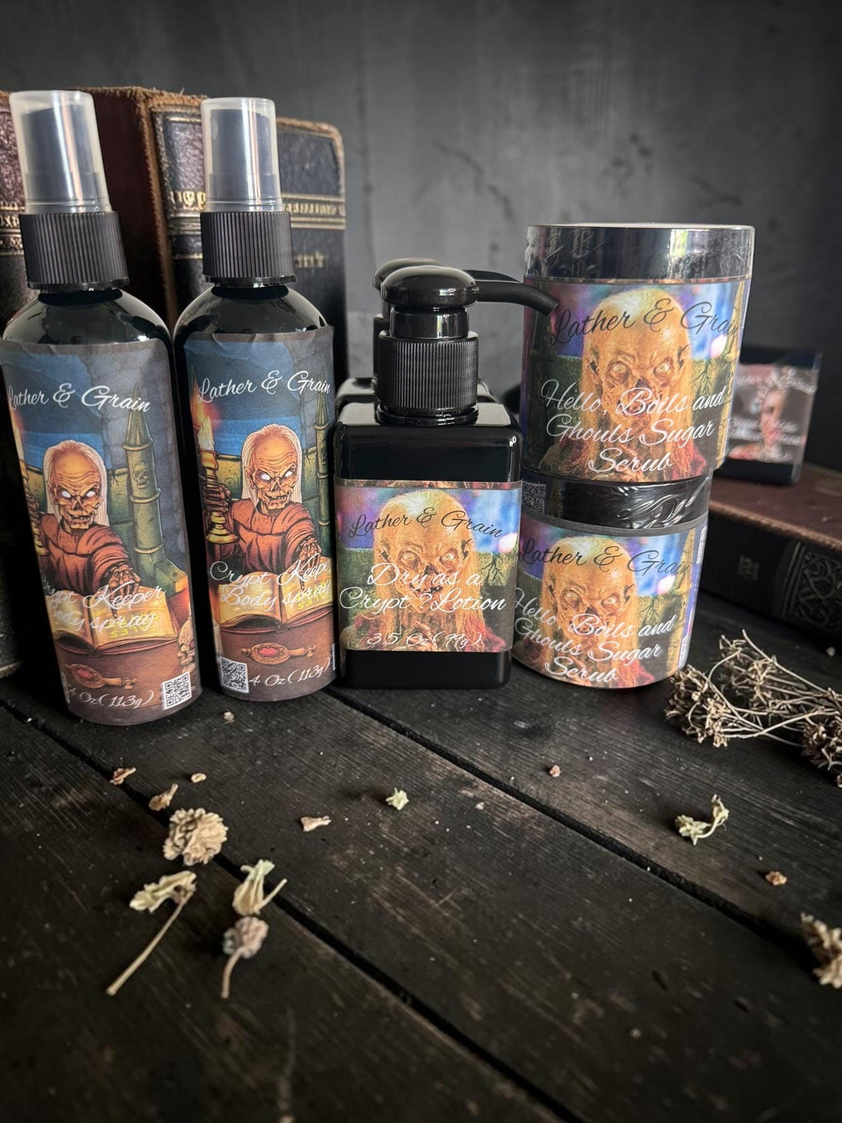 Horror Themed Thick Body Lotion- Many Scary Serial Killer Movie Characters-