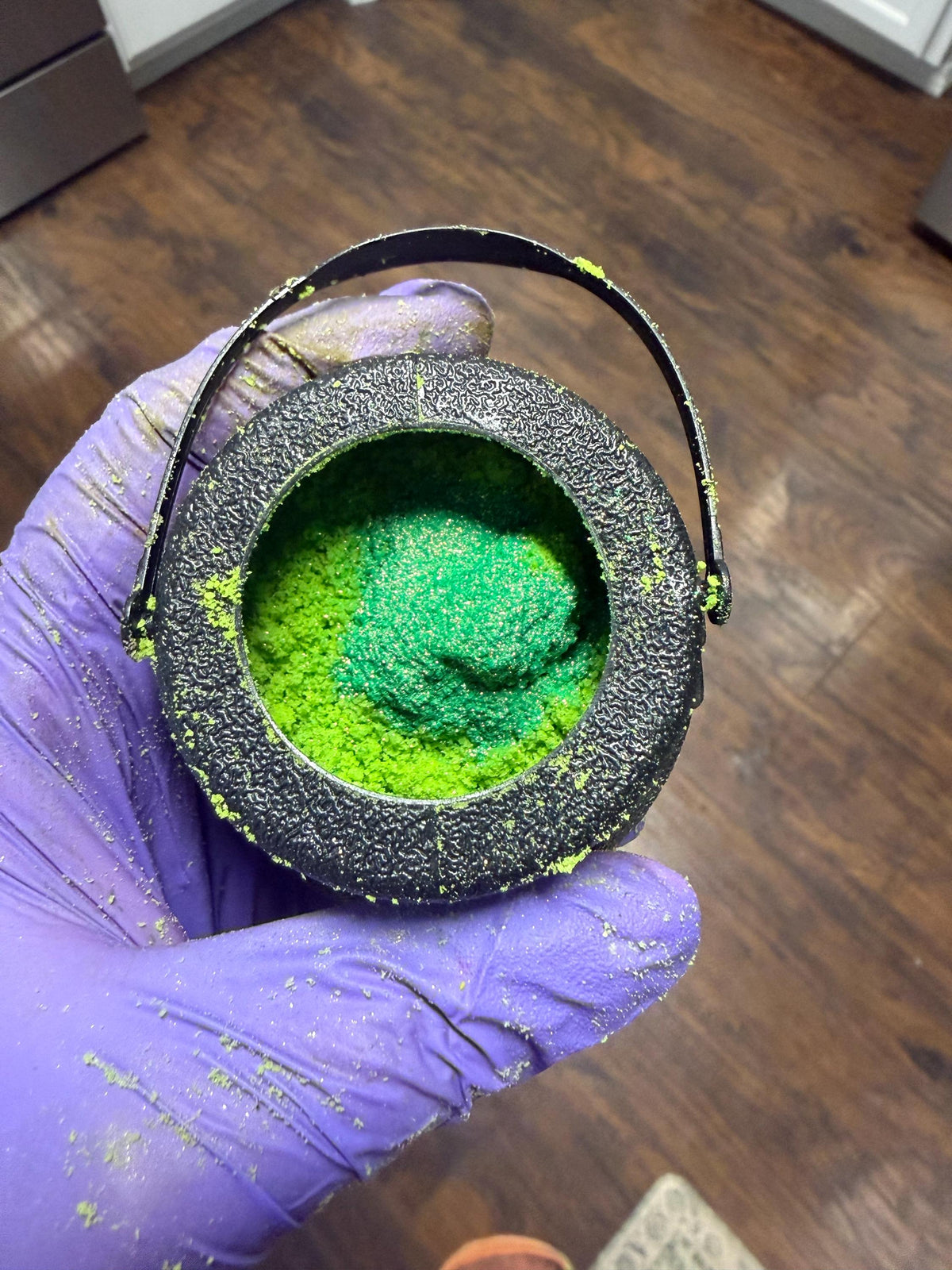 Shimmering Witches Caldrun Buttermilk Bath Bomb: WIth Solid Bubble Bath Frosting and Soap Witch Pumpkin- Multiple Scents