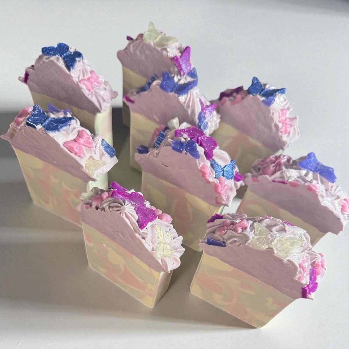 Butterfly Kisses Soap, Soft Coquette Girly Bar.