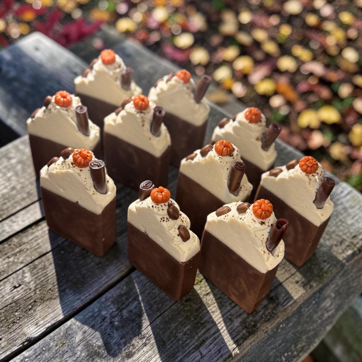 Spiced Pumpkin Latte Bar Soap , Made with Tallow and Goat Milk