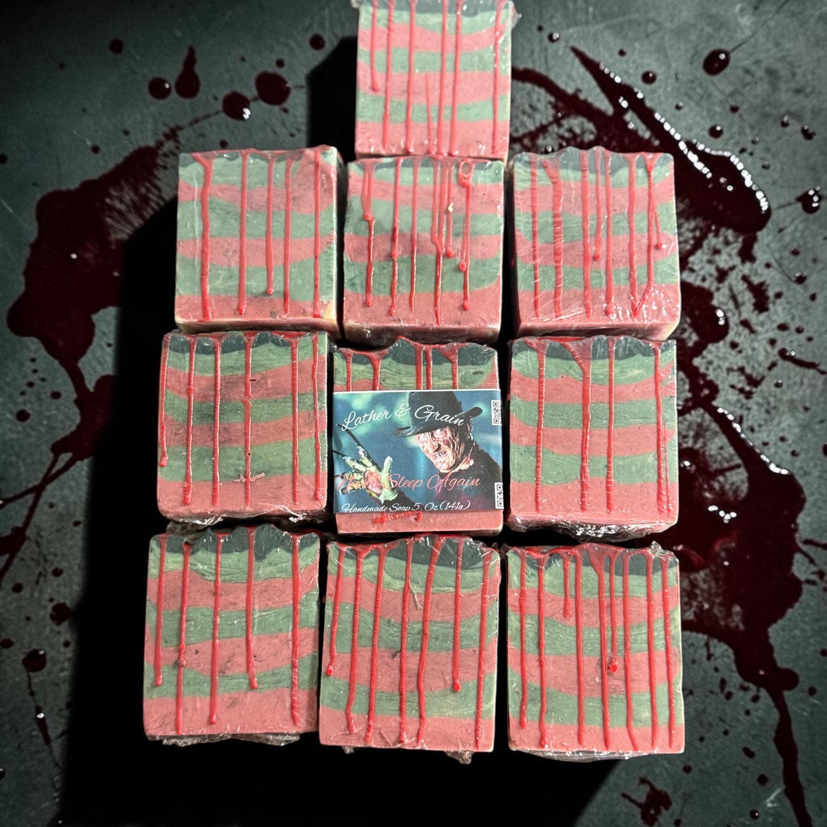 Never Sleep Again- Horror Themed Slasher Soap. Scented in Smoke gets in your eyes