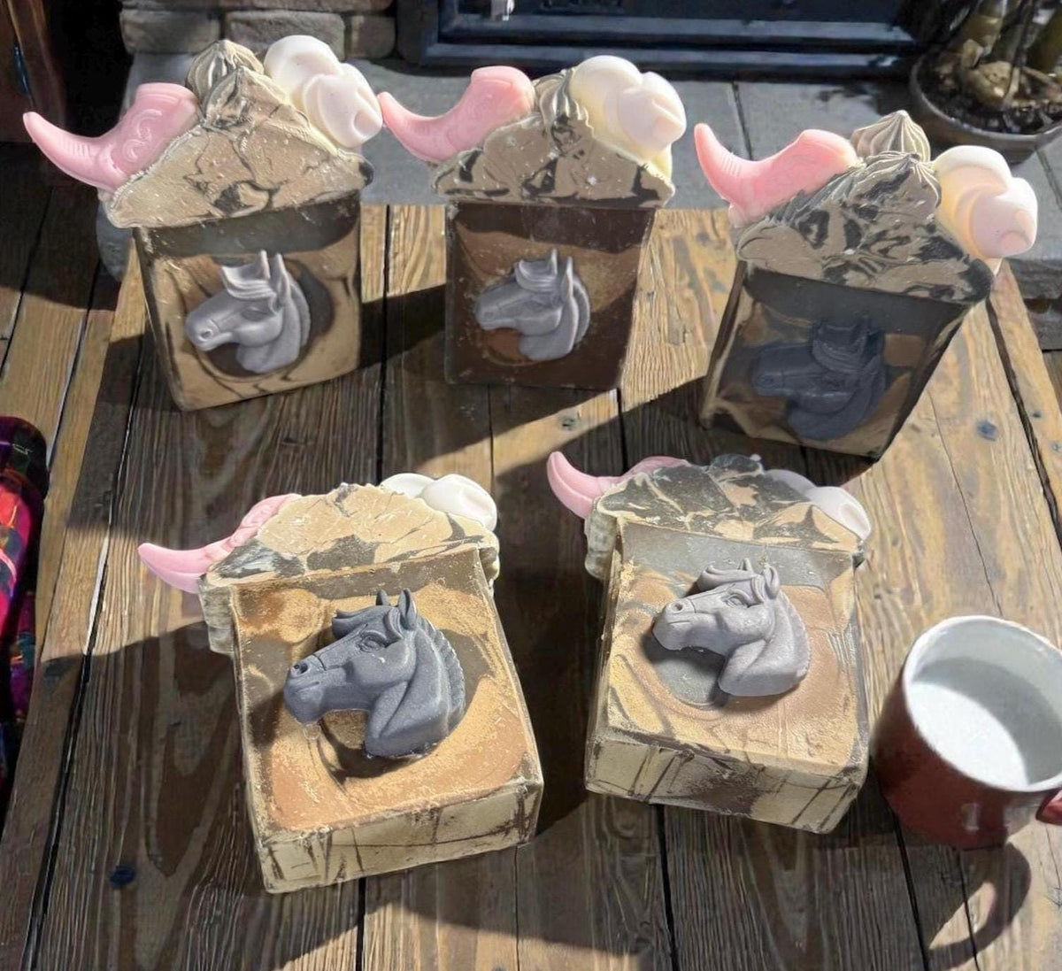 Cowboy/ Cowgirl themed Wild Mustang Soap. Handmade with Tallow