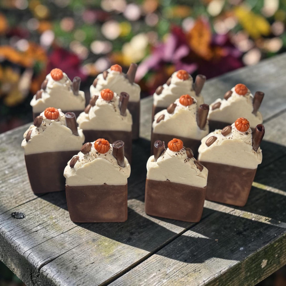 Spiced Pumpkin Latte Bar Soap , Made with Tallow and Goat Milk
