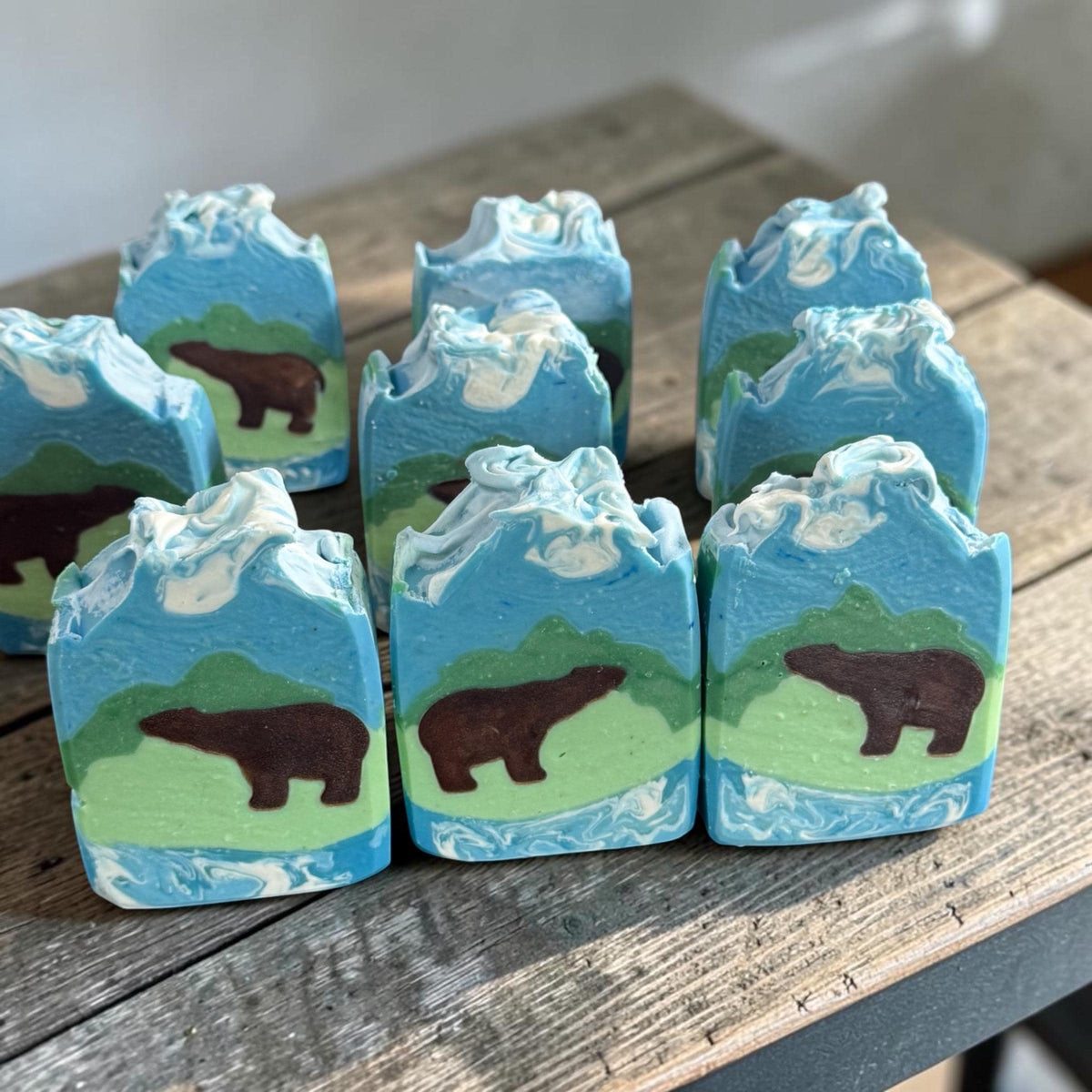 Fuzzy Wuzzy~ Brown Bear Themed Soap, Scented Forest Fresh