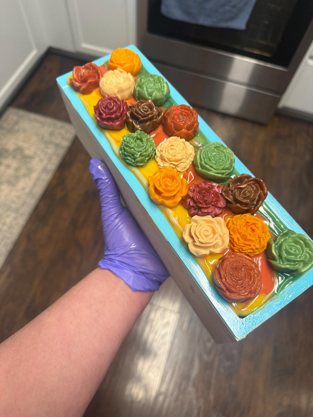Autumn Blossom Bar Soap- Scented in Dark Elegance or Autumn Moon Made with Tallow and Goat Milk