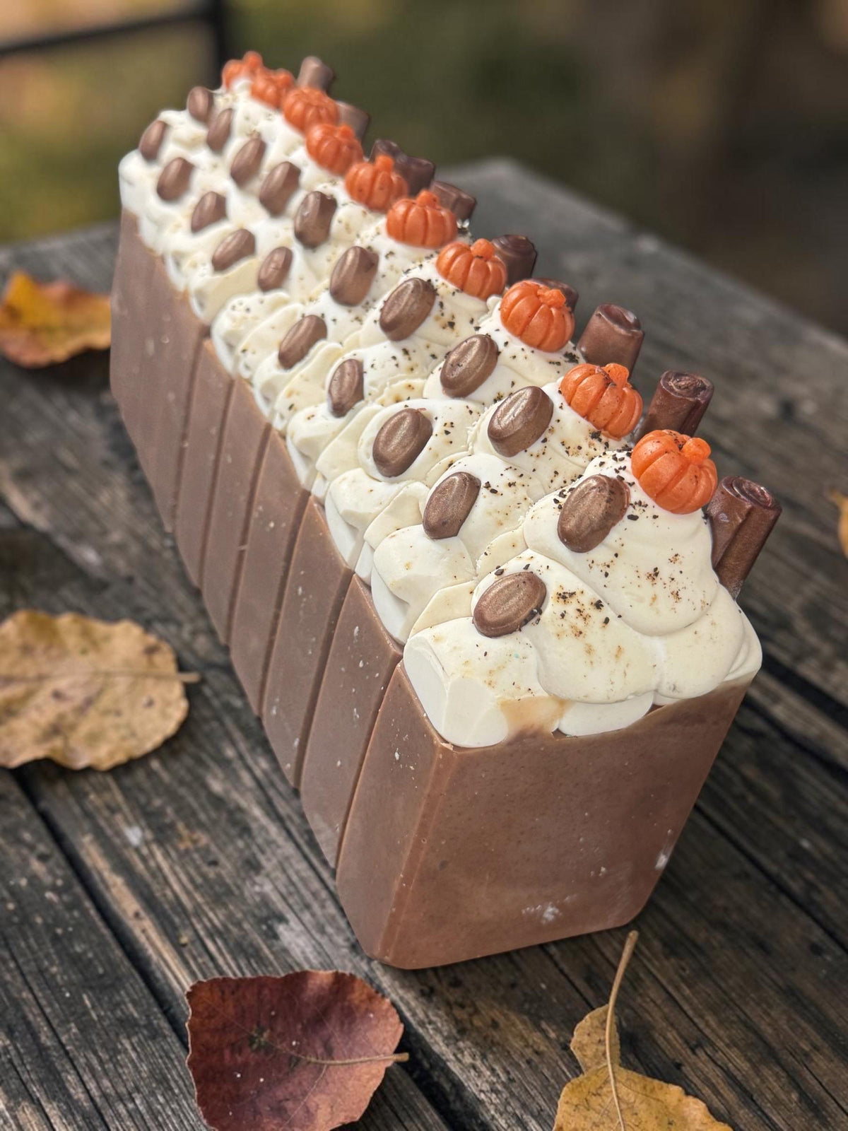 Spiced Pumpkin Latte Bar Soap , Made with Tallow and Goat Milk